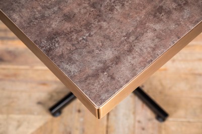 square stone top restaurant table